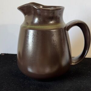 Franciscan Dark Brown Ceramic Pitcher